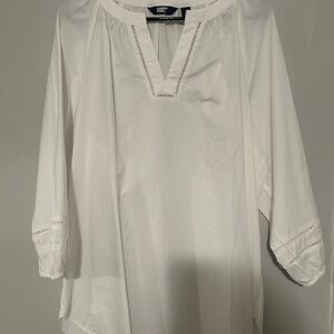 Lands' End White Women's Tunic Top
